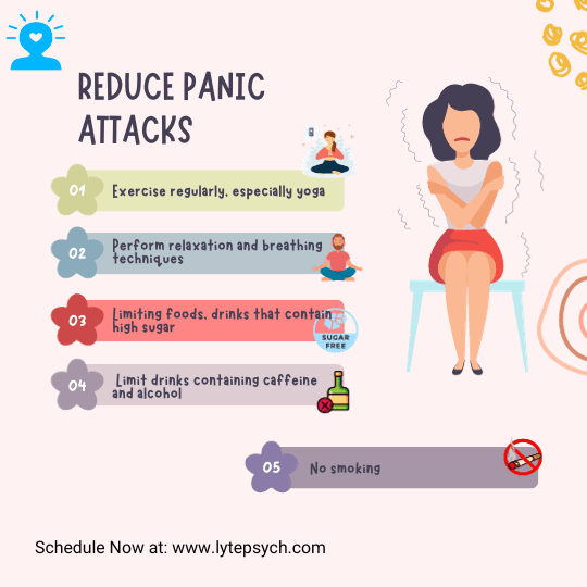 Panic attacks are intense episodes of fear or anxiety that can happen suddenly and without warning. Common symptoms include a rapid heart rate, shortness of breath, chest pain, dizziness, and a sense of impending doom. Other symptoms may include trembling, sweating, nausea, and a feeling of detachment from reality. Panick Attacks Symptoms