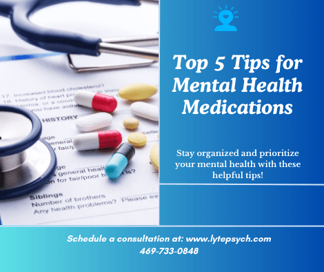 Managing mental health medications can be challenging, but with the right strategies, you can stay organized and ensure that your treatment is effective.