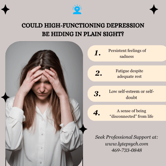When most people think of depression, they imagine someone unable to get out of bed, struggling with daily responsibilities, or visibly sad all the time.