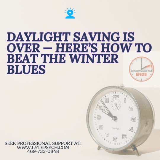 As the days grow shorter and the sunlight fades earlier, many people notice a dip in their energy, motivation, and mood.