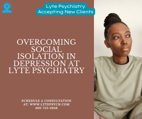 Social isolation is one of the most challenging aspects of dealing with depression. Feelings of sadness, hopelessness, and low energy can make it difficult to engage with others, leading to increased isolation and loneliness.