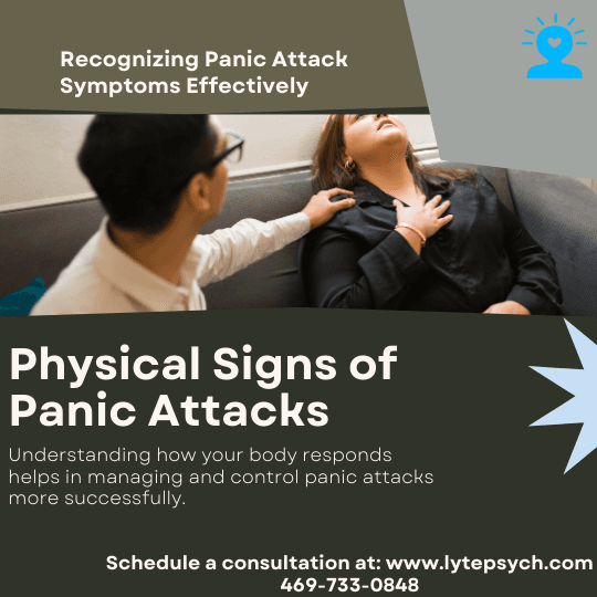 Understanding the physical symptoms of panic attacks is crucial for recognizing when they occur and taking steps to manage them.