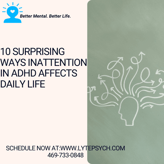 Attention-deficit/Hyperactivity Disorder(ADHD) is more than just a challenge for those struggling with hyperactivity and impulsivity; it's a complex neurodevelopmental disorder where inattention plays a significant yet often overlooked.