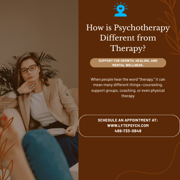 When people hear the word “therapy,” it can mean many different things—counseling, support groups, coaching, or even physical therapy.