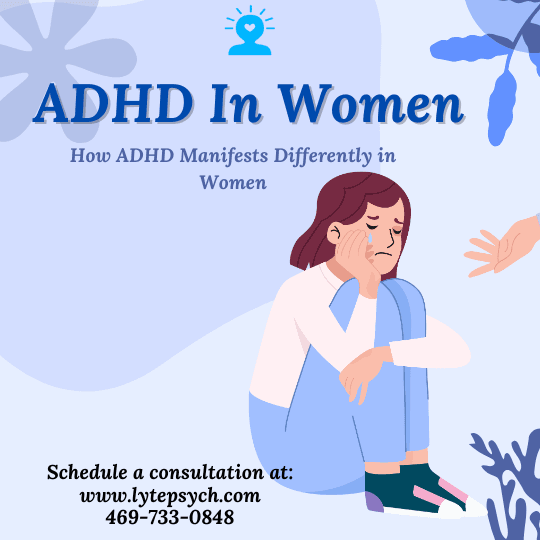 Women with ADHD are also at higher risk for developing other mental health conditions, such as anxiety, depression, and eating disorders.