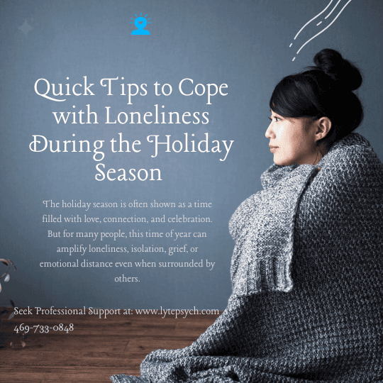 According to the U.S. Surgeon General, nearly 1 in 2 adults report feeling lonely, and feelings of isolation often peak during November and December.