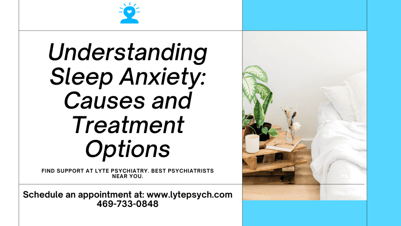 Sleep anxiety refers to the fear or anxiety surrounding sleep, which can prevent individuals from falling asleep or staying asleep.