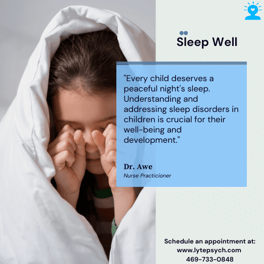 Sleep disorders in children can significantly impact their overall well-being, development, and academic performance.