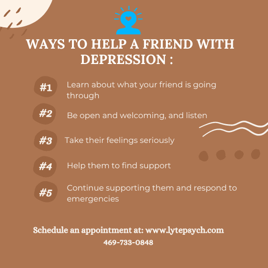 Supporting someone with depression can be emotionally taxing. Make sure to prioritize your own mental health and seek support if needed.