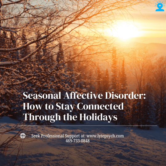 The holiday season often brings joy, celebration, and togetherness but for many people, it also brings emotional challenges linked to Seasonal Affective Disorder (SAD).