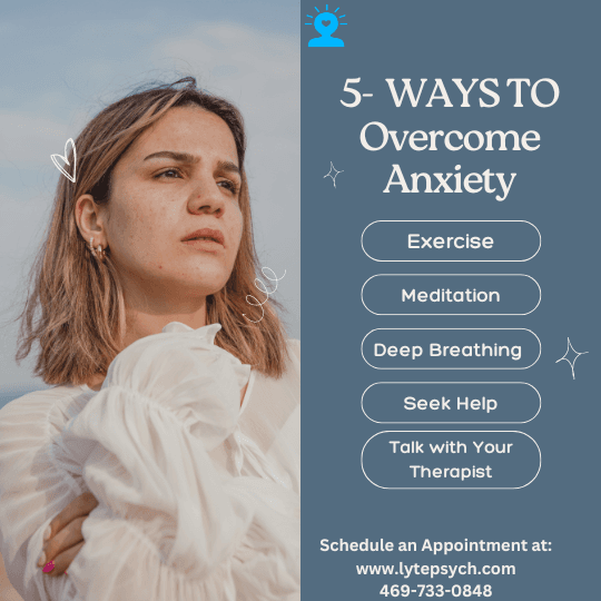 Lyte Psychiatry offers a range of effective treatments and a supportive environment to help you regain control of your life. If you or someone you know is struggling with anxiety, we encourage you to reach out for professional help.