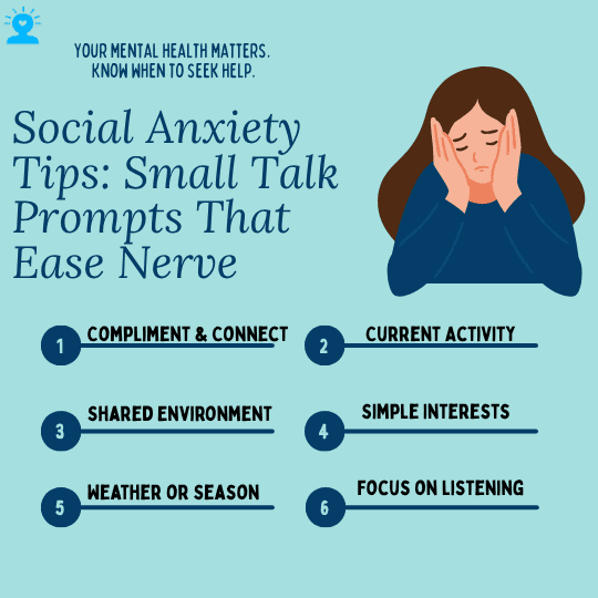 For people living with social anxiety, even casual small talk can feel intimidating. The fear of awkward silences, saying the “wrong thing,” or being judge.