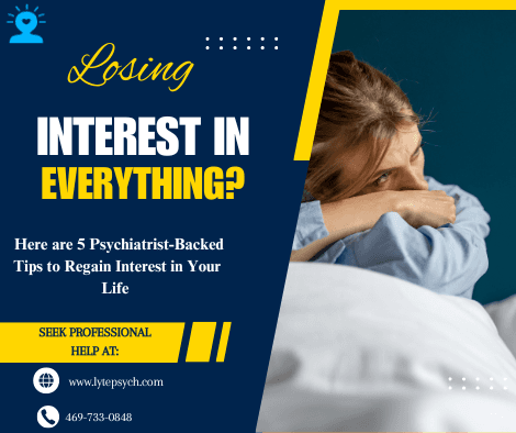 If you’ve been feeling like nothing excites you anymore — whether it’s hobbies you once loved, social activities, or even daily routines — you might be experiencing anhedonia, a common symptom of depression and other mental health conditions.