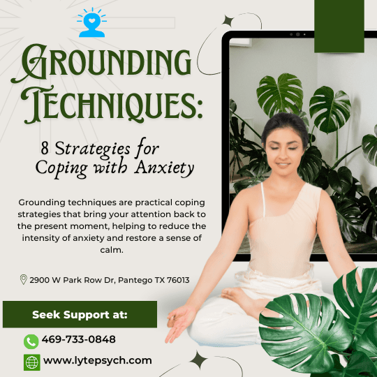 When anxiety strikes, it can feel like your thoughts are spiraling out of control, leaving you restless, fearful, or overwhelmed. Grounding techniques are practical coping strategies that bring your attention back to the present moment, helping to reduce the intensity of anxiety and restore a sense of calm.