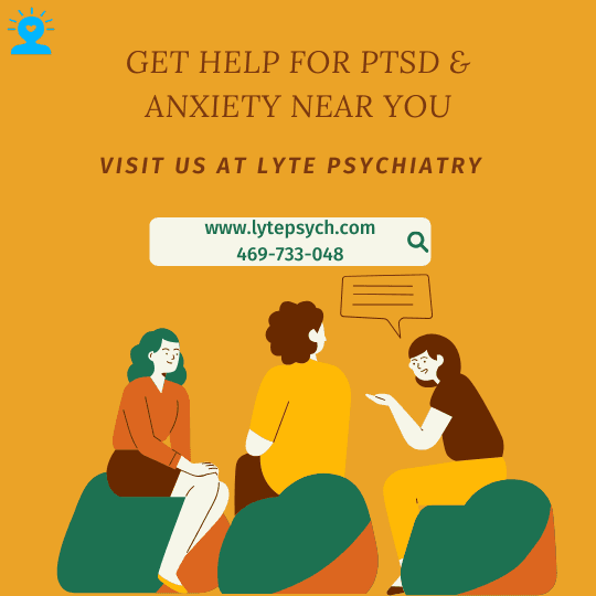 At Lyte Psychiatry, we specialize in providing compassionate, evidence-based therapy for adults and adolescents struggling with PTSD and anxiety.