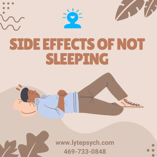 According to the American Sleep Association, 35% of adults report less than 7 hours of sleep per night, highlighting a widespread issue of sleep deprivation. Lyte Psychiatry in Dallas and Fort Worth, TX, specializes in addressing this prevalent concern, offering expert psychiatric and therapeutic support to improve sleep health and overall quality of life.