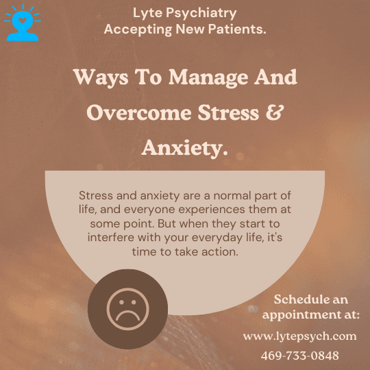 Stress is a response to a threat in a situation, whereas anxiety is a reaction to the stress. Both are normal feelings but can become overwhelming without proper management.